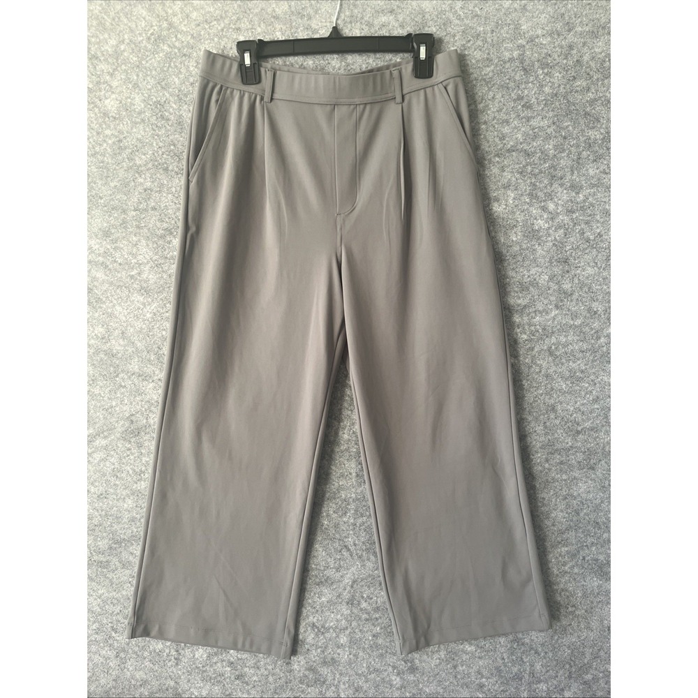 NEW Halara High Waist Wide Leg Pants Trousers Large Gray Athleisure Relaxed